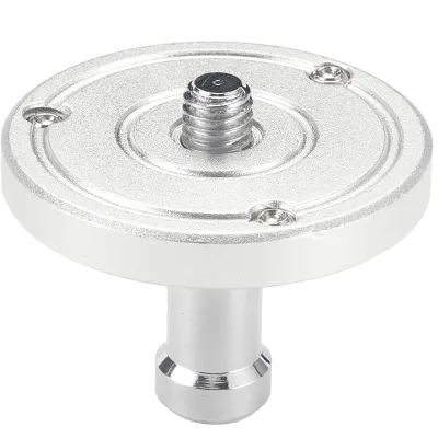 Prime Focus 3/8" Threaded Mounting Plate Baby Pin Adapter with Baby 5/8'' Stud for Ball Head Clamp Grip Head or Light Stand