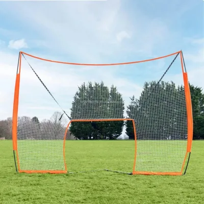 Pop-Up Lacrosse Backstop Net for Training Quick and Easy Setup Ball Rebounder Lacrosse Training Equipment for Shooting Training