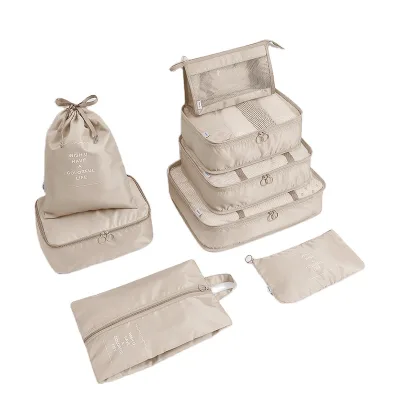 Packing Cubes for Suitcase 8 PCS Suitcase Organizer Bag for Clothes Waterproof Lightweight Travel Luggage Storage Bags With Mesh