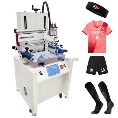 Vacuum Suction Single Color Flat Automatic Silk Screen Printing Machine for Screen Printing Football Training Uniform