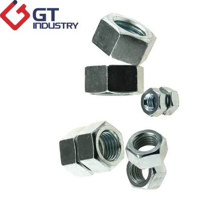 Engineering Choice Zinc Plated Steel Metric and Imperial Thread Hardware Accessory Galvanized Hex Nut