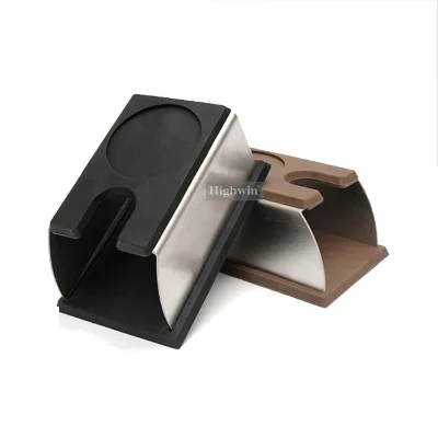 Customized Stainless Steel Coffee Tamper Station Coffee Tools Silicone Coffee Tamper Mat