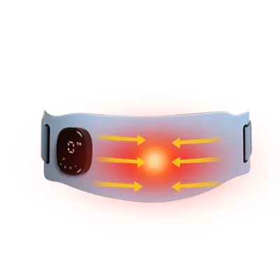 Factory Wholesale Blue Micro-Current Belly Vibrator Menstrual Heating Waist and Palace Warmer Belt Massage Instrument