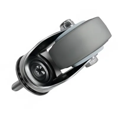 GOOD 3 Inch 100kg SS304 TPR Swivel Caster M12x30 Threaded Stem Medium Duty for Food Trolley Lab Equipment Hardware