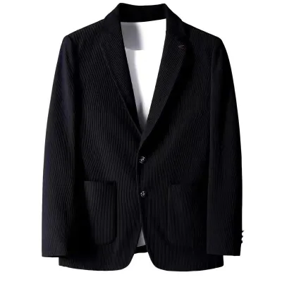 New Develop Polyamide Elastane 250gsm Stripe Rib Knitted Fabric for Men Suit