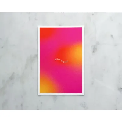 Hard Cover Book with Offset Printing on Fancy Paper and Cardboard GRADIENT Happy Birthday