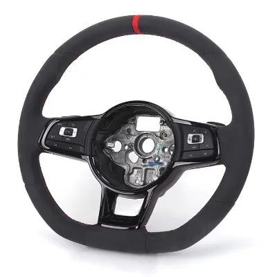 Customized Suede Lenkrad Steering Wheel for VW Golf GTE TDI TSI GLI Polo 6c 6r Mk5 Mk6 B5.5 B6 CC