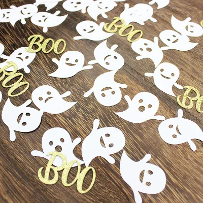 Hstyle 100PCS/Bag Halloween Paper Confetti Halloween Night Party Table Confetti for Trick or Treat Baby Shower Party Decoration
