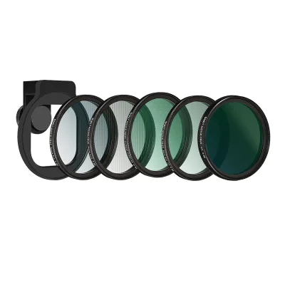 Professional 58mm 67mm GiAi Phone Lens Set Clip Black Mist CPL Star Filters 98% Smartphone Compatible Manual Focus for