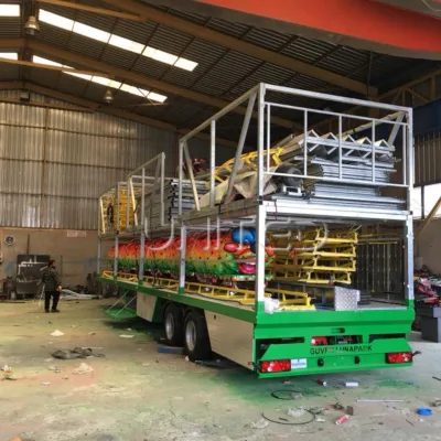 Trailer-mounted Small Roller Coaster Customizable High-quality Steel & FRP Indoor/Outdoor Shopping Mall Theme Ride