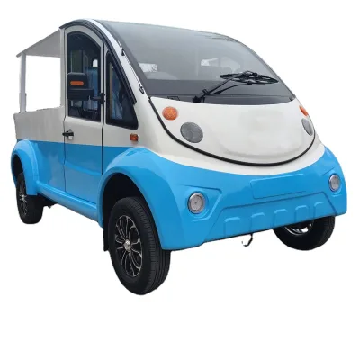 Factory Direct Manufacturer Mini Electric Cargo Vehicle Open Cargo Bed Sightseeing Bus Lithium Battery Electric Patrol Car