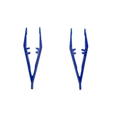 Sterile 13cm 130mm Forceps Disposable Clamp Plastic Tweezers