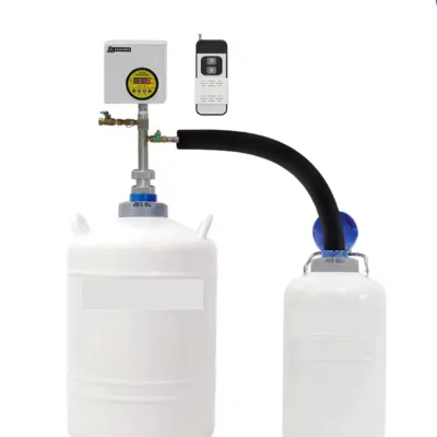 Laboratory Use Cryogenic Dewar Fittings Transport Type Liquid Nitrogen Flask tank