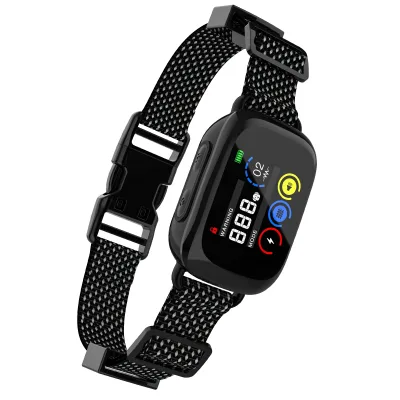 New Arrival Adjustable Waterproof Electric Remote Control Anti-Barking Training Record Warming Dog Shock Collar With Beep
