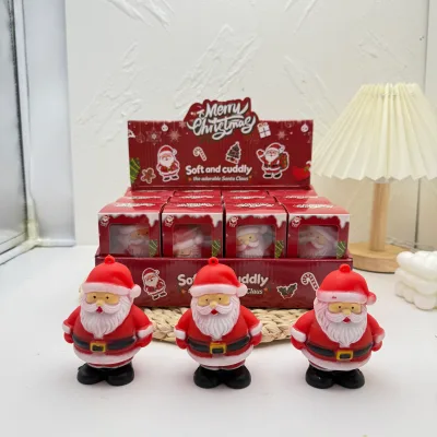 New Design Hand Created Christmas Santa Claus Statue Christmas Snowman Stress Relieving and Ventilating Toy