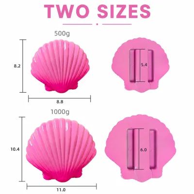 500g 1000g Shell Shape Scuba Diving Weight Belt Lead Weight for Freediving Spearfishing and Underwater Diving