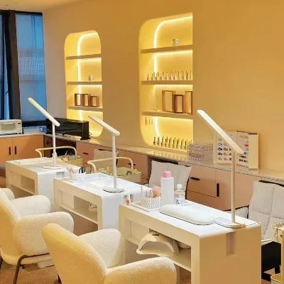 Internet Celebrity Nail Art Table, Japanese-style Simple Nail Salon Table, Single and Double Manicure Table