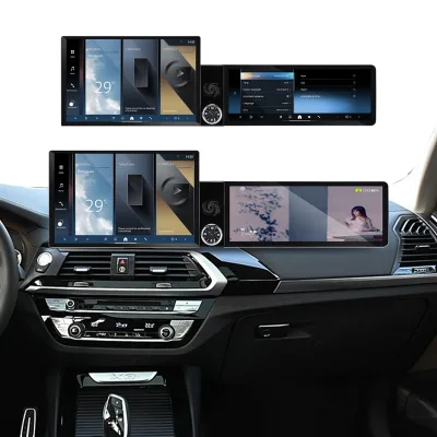 Foforfor 13.1"+12.3" Screen for BMW X3/4 2017-2018 EVO Wireless Carplay Android 15 Auto Car Radio Stereo GPS Navi DSP 4G 360 OEM
