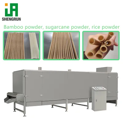 Industrial Automatic Rice Straw Extruder Machine Edible Straw Machine Manufacturer