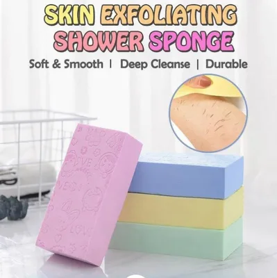 JIY OEM Cat Paw Shape Body Dirt Remover Soft Cleaning Bath Sponge Scrubber Exfoliating Tool for Body/Facial Use