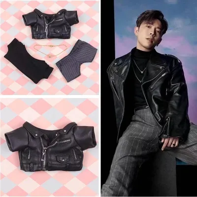 20cm Superstar Motorcycle Jacket 1:1 Miniature Edition for BJD & Fashion Dolls