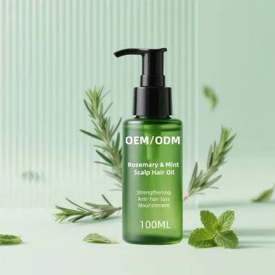 Private Label Rosemary Mint Strengthening Oil Manufacturer Vegan, Sulfate-Free Hair Serum for Thinning Hair Regrowth