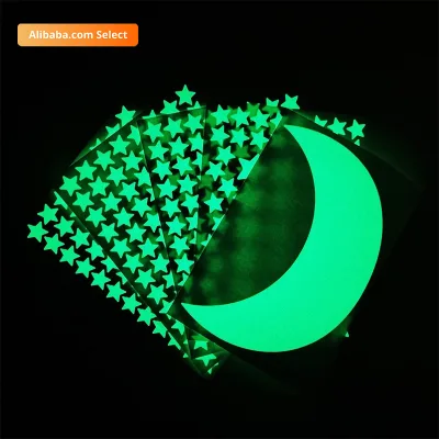 Home Decor Decal Baby Kids Room Fluorescent Stickers Glow Wall Stickers