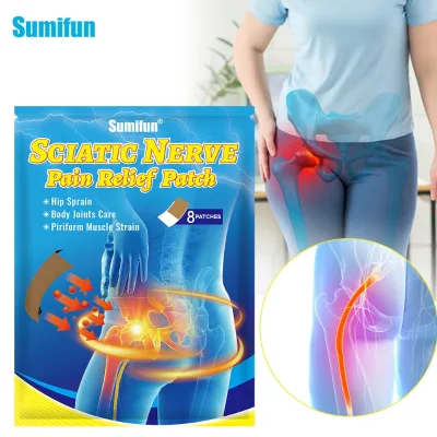 8 Pcs Sumifun Herbal Body Care Patch Gentle External Sticker for Hip Joint Area Skin Calming Comfort Application