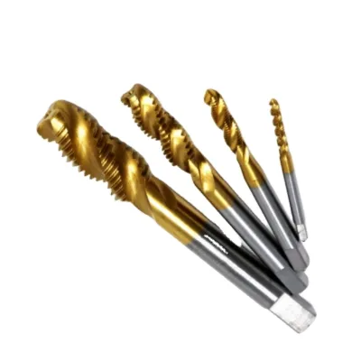 CHENGZHEN HSS Titanium Plated Gold M16x2 Spiral Groove Thread Tap Metric High Precision Forming Tap Bright Finish 3-Year