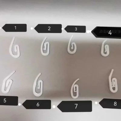 Wholesale Boningsi High Quality Durable Modern Long Curtain Hanging Hooks White Pom S Ripple Fold Clear Transparent Accessories