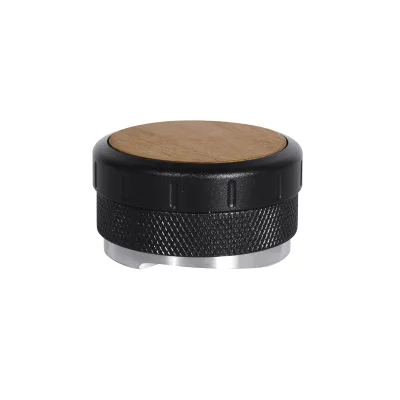 New Design Barista Tools 51MM 53MM 58MM Adjustable Height Walnut Wood Stainless Steel Base Espresso Coffee Distributor