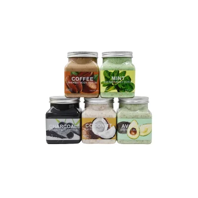 Private Label Organic Coffee Body Scrub Customized Skin Whitening Organic Body Scrub