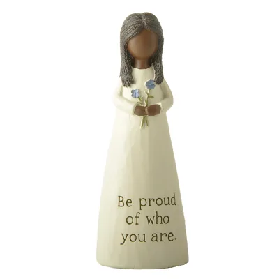 Hand-Painted Resin Crafts Ebony Angel Be Proud
