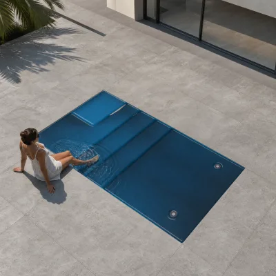 New Craft One-piece FRP Liner Modular Swimming Pool 20ft Cheap Piscina De Fibra De Vidrio for Maldives Resort Villa Projects