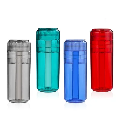 Multi-Function PC Plastic Herb Grinder All-in-One with Manual Tobacco Rolling Function