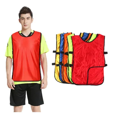 Custom Soccer Football Training Bibs 100% Polyester Breathable Soccer Vest Training Pinnies for Adult Youth
