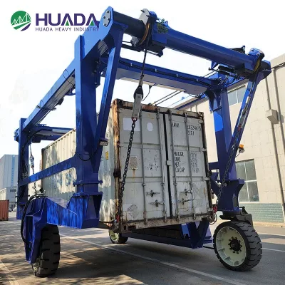 40 Ton Container Straddle Carrier for Inland Terminal Mobile ISO Container Handler for Logistics Parks
