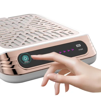 High Performance Cordless Nail Dust Collector Touch Screen Design Removable Filter Manicure Dust Suction Machine