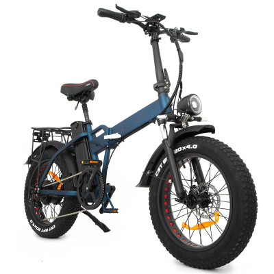 Commuter-Friendly Foldable Ebike 20 Inch Fat Tire EBike Front & Rear Disc Brake System with LCD Display Portable Ebike