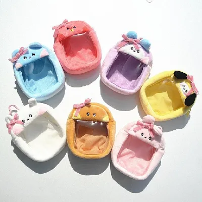 Kpop Merchandise Cartoon Handheld Storage Bag Transparent Dustproof Bags K-pop Dolls Cover Display Mini Plush Keychains Pendant