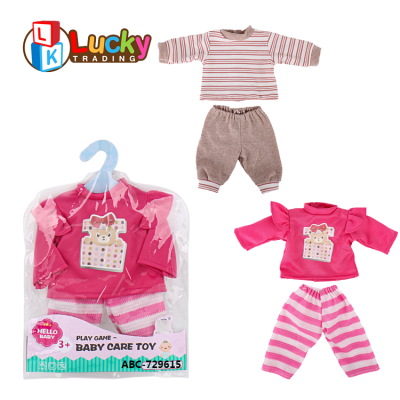 New 16 Inch Custom Doll Cloth Fashion Style Reborn Doll Beautiful Baby Dress up Game Doll Clothes
