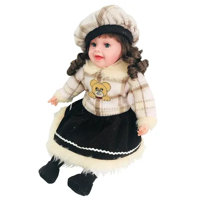 New Fashion 18 Inch Cotton Girl Doll With Live Eye