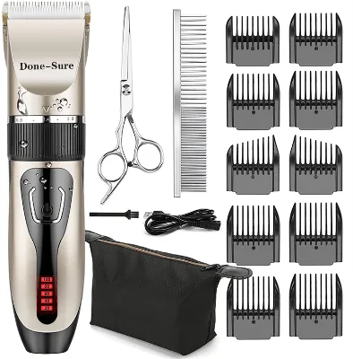 Pet Dog Hair Trimmer Electrical Cat Hair Clipper Remover Cutter Grooming Tool Rechargeable Low-noise Pets Animal Haircut Machine