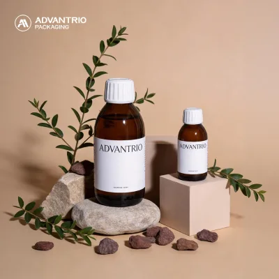 Customized Round Glass Syrup Bottle Empty Cough Syrup Bottles Premium Medicine Syrup Bottle