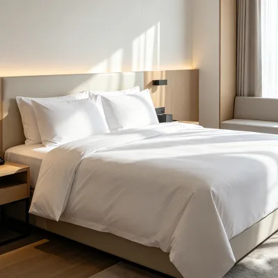 Customized White Hotel Bed Sheet King Size Mattress Cover Protector Plain Style Bedbug Factory-Designed Mahjong Mat Form