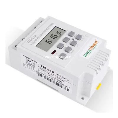 TM616W-2 White programmable 7-day weekly street lamp time control timer switch time controller 220V