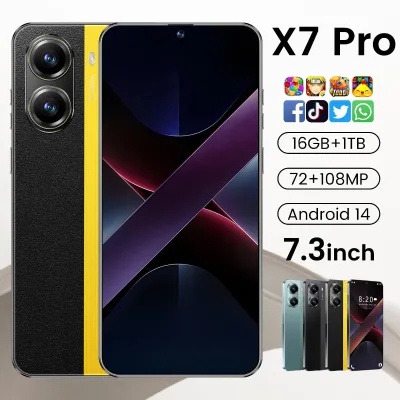 Slim Profile X7 Pro 5G 1.5K AMOLED 120Hz 69W Charge Smartphone Dimensity 8400 Octa Core CPU 108MP Rear Camera 16GB LTE