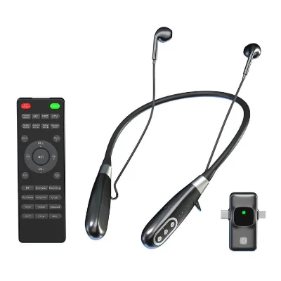 New Products 2026 G10T Wireless Sound Card Live Streaming Earphone Singing Neckband Microphone Headset with Receiver