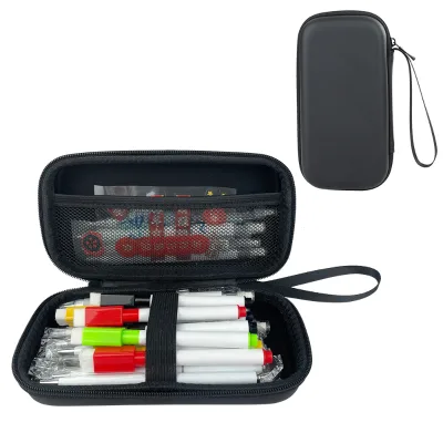 Portable Hard EVA Pencil Case with Divided Compartments Large Capacity Stationery Storage Box for Student School Office Supplies
