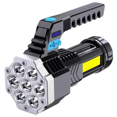 Powerful Strong Handheld Flashlights With 7 Led USB Torch Rechargeable Led Lighting Lamp